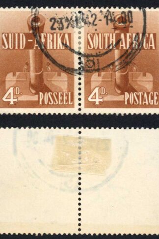 South Africa SG92a 1941 4d red-brown Fine used