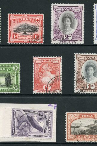 Togo SG74/82 1942 Mult Script Set of 9 Fine used