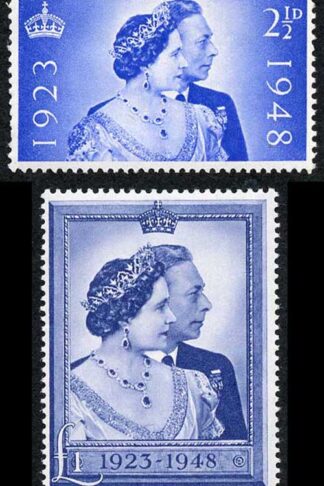 SG493/94 1948 Royal Silver Wedding Set U/M