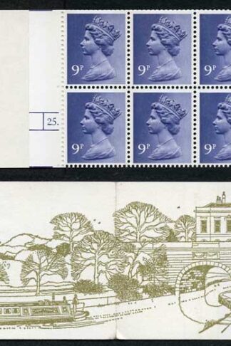 SG FG4A 1978-79 90p Kennet and Avon Complete Booklet Selvedge Left Side