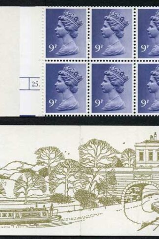 SG FG4A 1978-79 90p Kennet and Avon Complete Booklet Selvedge Left Side