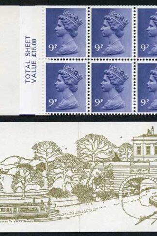 SG FG4A 1978-79 90p Kennet and Avon Complete Booklet Selvedge Left Side