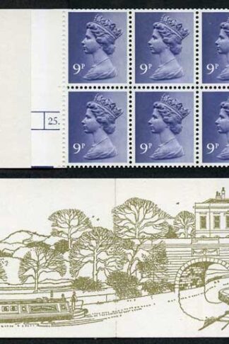 SG FG4A 1978-79 90p Kennet and Avon Complete Booklet Selvedge Left Side