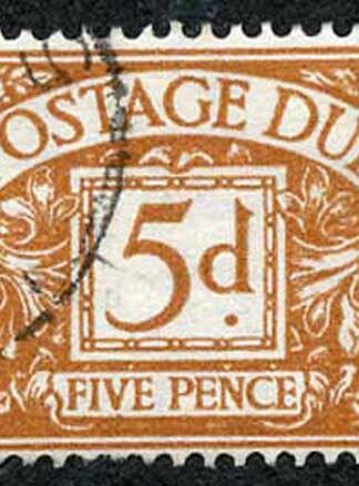 SGD52 5d Post Due wmk Edward Crown CDS Cat 20 pounds