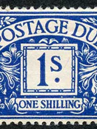 SGD33 1/- Deep Blue KGVI Post Due M/M