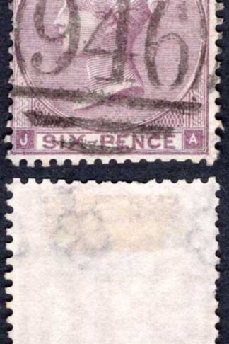 SG83 6d Deep Lilac plate 3 Very fine used Cat 160 pounds