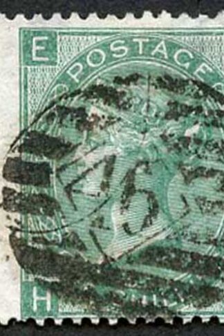 SG101 1/- Green (deep shade) wmk Emblems plate 4 Cat 275 pounds