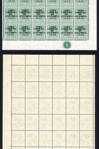 Bahamas KGVI SG162c 1/2d Columbus Variety Accent Flaw (R1/5 1938 printing only)