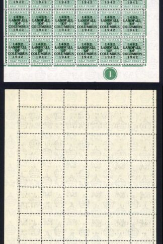 Bahamas KGVI SG162c 1/2d Columbus Variety Accent Flaw (R1/5 1938 printing only)