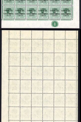 Bahamas KGVI SG162c 1/2d Columbus Variety Accent Flaw (R1/5 1938 printing only)4