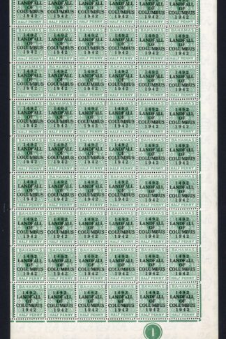Bahamas KGVI SG162c 1/2d Columbus Variety Accent Flaw (R1/5 1938 printing only)6