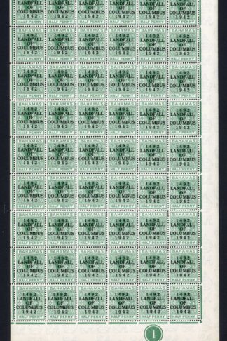 Bahamas KGVI SG162c 1/2d Columbus Variety Accent Flaw (R1/5 1938 printing only)6