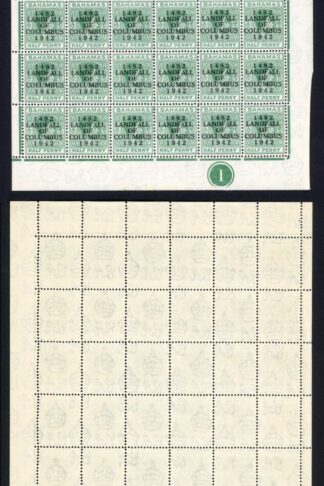 Bahamas KGVI SG162c 1/2d Columbus Variety Accent Flaw (R1/5 1938 printing only)8