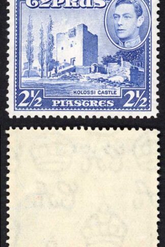 Cyprus SG156 KGVI 2 1/2pi Ultramarine m/m