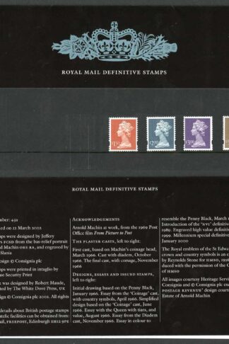 2002 Machin High Values Pack Number 43a
