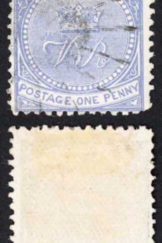 FIJI SG35 One Penny Pale Ultramarine perf 12.5 used