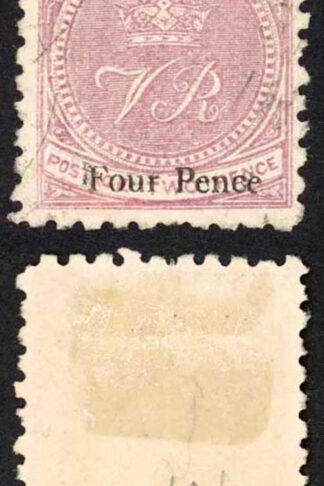 FIJI SG42 4d on 2d Pale Mauve perf 10 MINT (no gum)