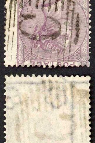 British Levant SG Z97 6d Deep Lilac with Constantinople C Pmk Wmk INVERTED