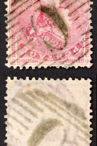 British Levant SG Z90 4d Large Garter INVERTED with Constantinople C Postmark