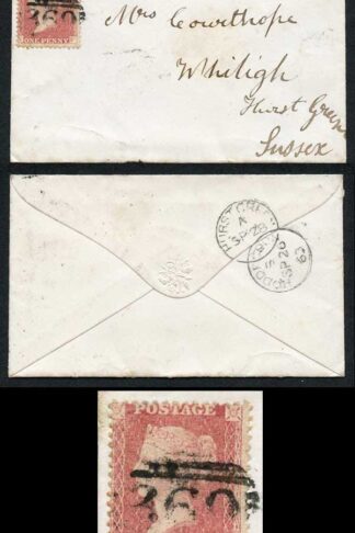 Penny Star (NF) Plate 51 on Cover SG42 Ex Alcock
