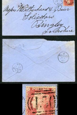 Penny Star (HH) Plate 51 on Cover SG42 Ex Alcock