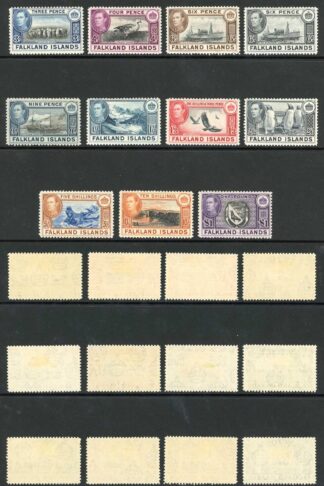 Falkland Is SG146/63 KGVI Set of 18 M/Mint