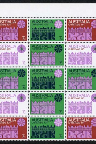 Australia SG498a Christmas block of 25 U/M