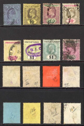 Straits Settlements SG127/37 1904 Set to 2 dollars