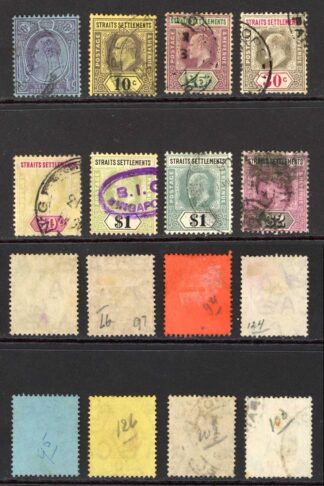 Straits Settlements SG127/37 1904 Set to 2 dollars