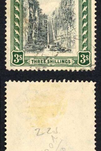 Bahamas SG114 3/- wmk Script CA Staircase