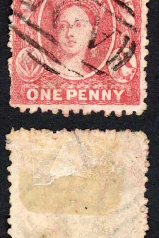 Bahamas SG24 1d Red Wmk CC reversed Perf 12.5