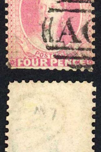 Bahamas 4d rose Wmk S (papermakers wmk) Fine used