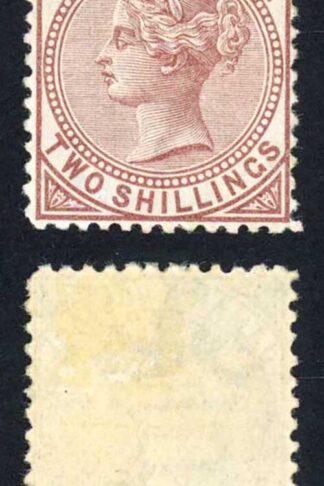 Jamaica SG14 2/- Venetian Red Wmk Crown CC Fresh M/Mint (hinge remainders)