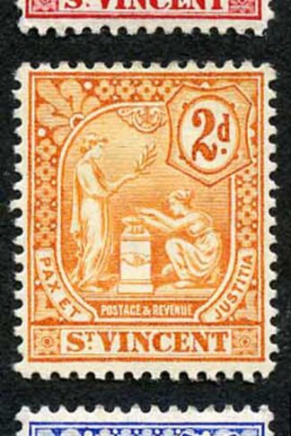 St Vincent SG94/98 1907 Set of 5 Wmk Crown CA Fresh M/Mint