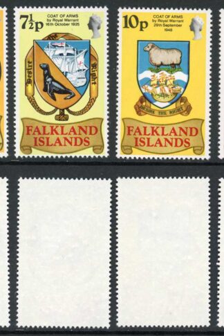 Falkland Is SG311/314 1975 Heraldic Arms Fresh U/M