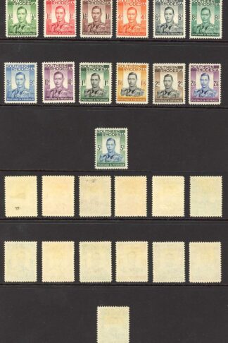 Southern Rhodesia SG40/52 KGVI set of 13 Fresh M/Mint
