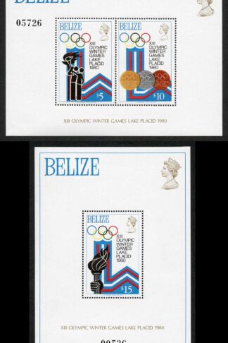 Belize SGMS531 1979 Lake Placid Olympic Games Mini Sheet Fresh U/M
