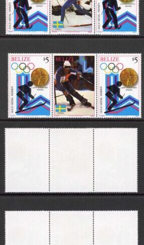 Belize SG568/75 1980 Olympics Winners Gutter Pairs Set Fresh U/M