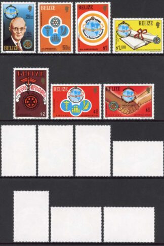 Belize SG606/12 1981 Rotary Set Fresh U/M