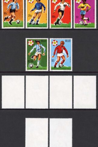 Belize SG664/669 1981 World Cup Spain 1st issue Set Fresh U/M