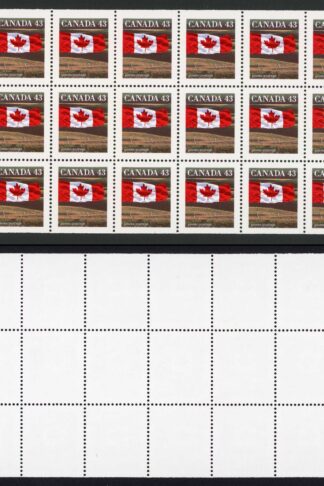 Canada SG1357cb 43c perf 14.5 booklet pane of 25 Fresh U/M