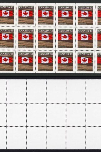 Canada SG1357cb 43c perf 14.5 booklet pane of 25 Fresh U/M
