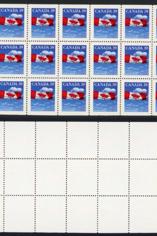 Canada SG1354b 39c booklet pane of 25 Fresh U/M