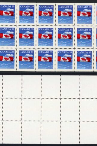 Canada SG1354b 39c booklet pane of 25 Fresh U/M