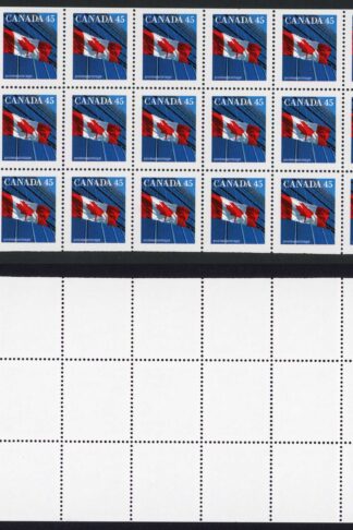 Canada SG1358b 45c booklet pane of 25 Fresh U/M