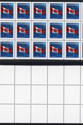 Canada SG1358b 45c booklet pane of 25 Fresh U/M