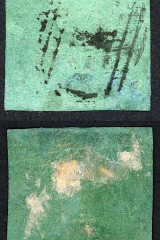 NATAL SG5 6d on Green Blue paper (some thinning) Rare