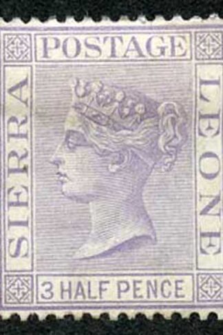 Sierra Leone SG18 1 1/2d lilac wmk Crown CC Mint (no gum) cat 50 pounds