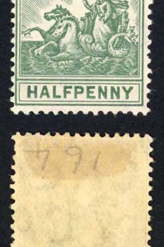 Barbados SG136 1/2d Green wmk Mult Crown CA M/Mint