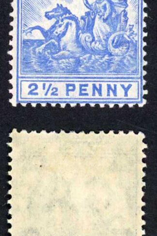 Barbados SG139 2 1/2d Blue wmk Mult Crown CA M/Mint